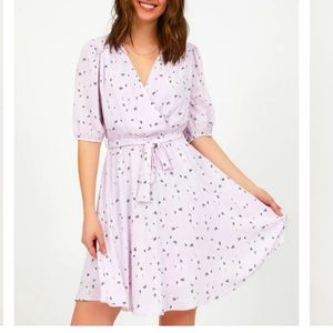 NWT large floral fit & flare mini dress